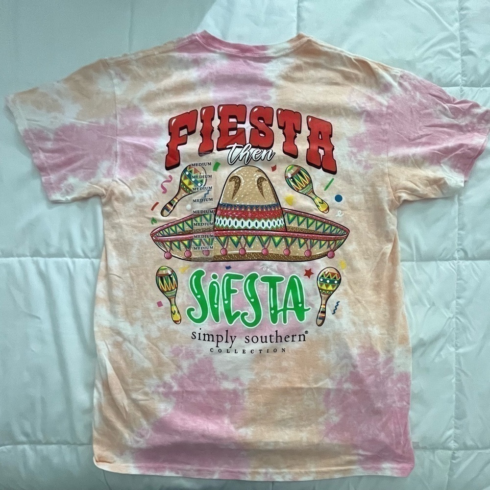 Simply Southern “Fiesta Then Siesta” Tshirt. Size Medium.